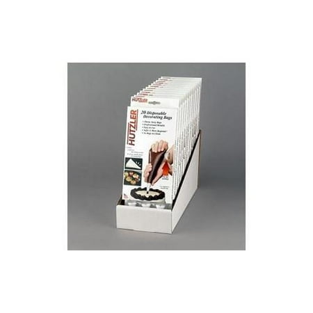 Disposable Decorating Bags & Nozzles Display (Pack of 12)