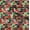 Dark Teal Green,Red & White, variant on Soimoi Blue Fabric - By the Yard - 56 Inch Wide - Abstract Geometric Textile - Modern and Artistic Fusion for Fashion and Home Printed Fabric
