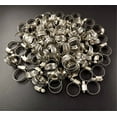 thumbnail image 3 of 100 Pcs Worm Drive Hose Clamps 3/4-1 inch Adjustable Stainless Steel Fuel Line Hose Clamps Kit for Plumbing Automotive Mechanical Applications, 3 of 5