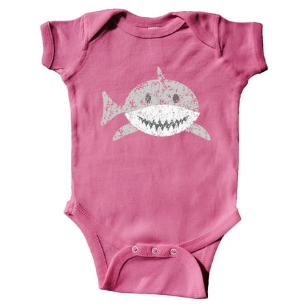 

Inktastic Cute Distressed Gray Shark Gift Baby Boy or Baby Girl Bodysuit