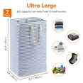 thumbnail image 5 of Lifewit Laundry Hamper Large Collapsible Laundry Baskets, Freestanding Waterproof Clothes Blue, 5 of 10