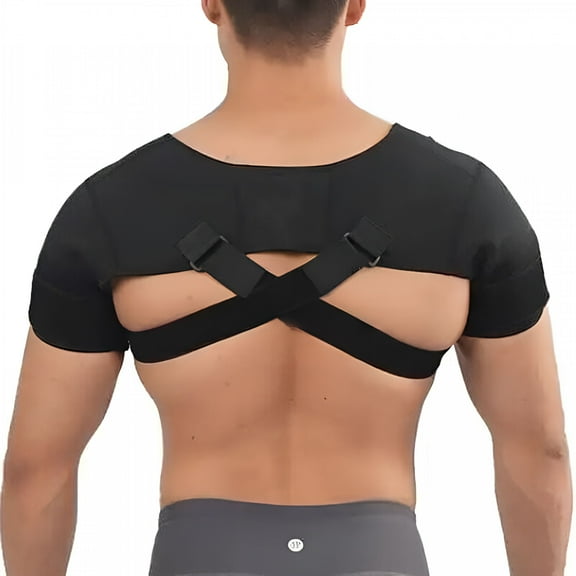 XIRQI Double Shoulder Brace for Women & Men Shoulder Pain Relief Double Shoulder Support Adjustable Shoulder Brace for Rotator Cuff Frozen Shoulder,AC Joint Pain Relief Shoulder Wrap