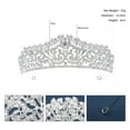 thumbnail image 2 of Elegant Crowns Crystal Silver Bridal Shinning for Rhinestone Wedding Hair Accessories for Women Wedding Supp, 2 of 9