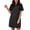 Black, variant on EMMIOL Women's Button Down Denim Dress Short Sleeve Babydoll Mini Jean Shirt Dress Summer Casual Trendy Outfit