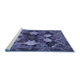 thumbnail image 2 of Ahgly Company Machine Washable Indoor Rectangle Persian Blue Traditional Area Rugs, 5' x 7', 2 of 4