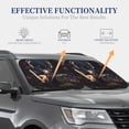 thumbnail image 7 of Picia Regal Stag In Forest 2 Piece Car Windshield Sun Shade Foldable | Foldable Sun Shield for Front Window Blocks UV Rays and Keeps Your Vehicle Cool-Large, 7 of 7