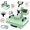 Green 11oz, variant on DKMOCO 5-in-1 Heat Press Machine, 12''x15'' Heat Transfer Sublimation with Teflon-Coated Heat Plate, 360° Swing Away, LED Digital Precise Temp Control for Mugs Shirt Hat Plate Cap, Pink