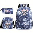 thumbnail image 4 of 3pcs/set Cute Panda Student Backpack Set - Reinforced Shoulder Strap, Large-capacity Computer Backpack, Crossbody Chest Bag & Pencil Case for Outdoor Sports Travel, 4 of 5