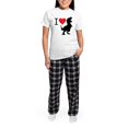 thumbnail image 5 of CafePress - I Love T Rex Women's Light Pajamas - Women's Short Sleeve Print T-Shirt and Pants Light Cotton Pajama Set, 5 of 7
