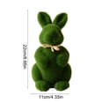 thumbnail image 3 of Luxcidy Simulated Short Plush Moss Easter Bunny Ornament, Cute Mini Desktop Figurine, Soft Lovely Home Decor for Living Room Tabletop, Adorable Easter Festival Small Decoration, 1PCS, 3 of 6