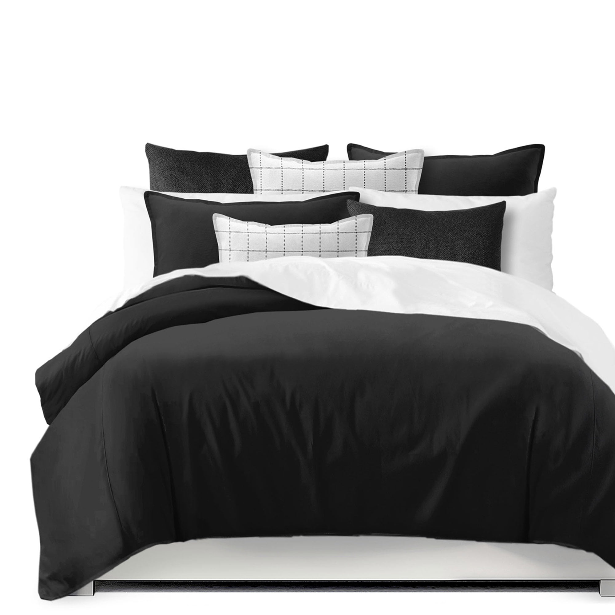 Braxton Black Comforter Set Full