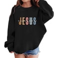 thumbnail image 2 of Christian Hoodies for Girl Jesus The Way The Truth The Life Long Sleeve Crewneck Sweatshirt Pullover Tops, 2 of 5