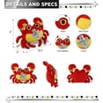 thumbnail image 3 of DolliBu Big Eye Crab Stuffed Animal with Silver Cross Plush - Religious Baptism Gifts for Boys and Girls, Dedication Christening Gifts Plush Prayer Toy Healing Stuffed Animal - 8.5 Inches, 3 of 6