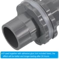 thumbnail image 6 of Uxcell 3/8" ID PVC Water Tank Pipe Fitting Straight Tube Adapter Connector, Grey, 6 of 6