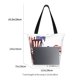 thumbnail image 3 of Fotbe Patriotic Skull Art Bolsa de Playa con Estampado, Bolsa de Hombro, Bolsa de Mano Espaciosa, Bolsa de Viaje Ligera, Bolsa de Compras Versátil, 3 of 6