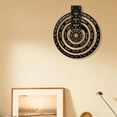 thumbnail image 4 of Tablero de tallado de madera Zulema calendario colgante circular montado en la pared, 4 of 6