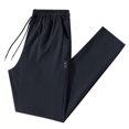 thumbnail image 3 of Men's Casual Pants Men's Straight Slim Casual Quick Drying Stretch Sweatpants Black XL, 3 of 5