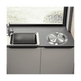 thumbnail image 2 of 4X Stainless Steel Garbage Flap Lid Trash Bin Cover Flush Built-in Balance Swing Flap Garbage Lid D, 2 of 5