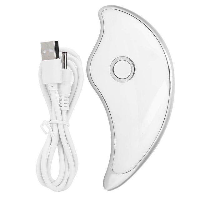 Tablero eléctrico Gua Sha, Placa eléctrica Gua Sha, Herramienta de masaje raspador Gua Sha, Placa raspadora Dispositivo de belleza para apretar la piel Instrumento de importación de iones de vibración microcorriente para levantamiento de la piel Antiarrugas Rojo Verde