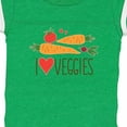 thumbnail image 4 of Inktastic I Love Heart Veggies Vegetables Healthy Food Boys or Girls Baby Bodysuit, 4 of 5