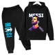 thumbnail image 5 of Conjunto de sudadera con capucha para niños de primavera, conjunto deportivo de 2 piezas, sudadera y pantalones, ropa para niños y niñas con estampado de Messi, ropa para bebés, 5 of 5