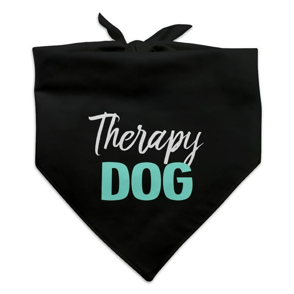 Therapy Dog Dog Pet Bandana - Black