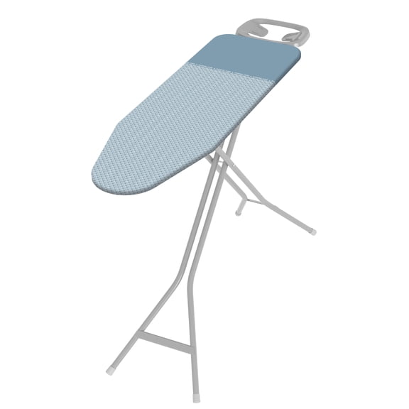 Compact Adjustable Ironing Board with Iron Rest, Organic Cotton Cover, Made in Italy
