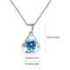 thumbnail image 4 of Collar para mujer, joyería para mujer, joyería para mujer 2022, collar de flor de circonita cúbica de moda para mujer, colgante de regalo maravilloso para niña., 4 of 4