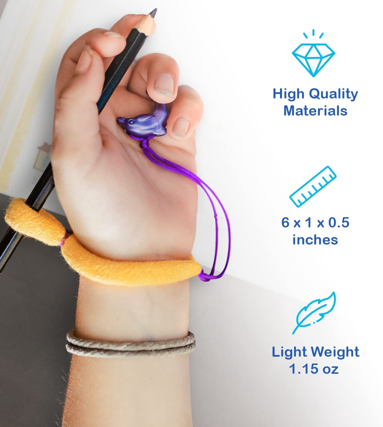 The Original OT Invented & Patented SportWriter, Hand Made in The USA, Handwriting Aid for a Proper Tripod Grip, Finger Position & Better Penmanship. Great for Kindergarten Age & Up (4 Pack)