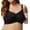Black, variant on Women's Elila 1613 Cotton Cup Wireless Soft Cup Nursing Bra (Black 34M)