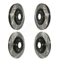 thumbnail image 1 of DS-One Front Rear Coated Drilled Slotted Disc Brake Rotors Kit for Car Dodge Grand Caravan Journey Chrysler Town & Country Ram C/V Volkswagen Routan KD-100257, 1 of 11