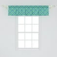 thumbnail image 2 of Ambesonne Abstract Window Valance, Ornamental Orient Motifs, 42" x 12", Sea Blue Jade Green, 2 of 3