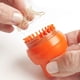 thumbnail image 2 of Mini máquina de telar, telar de ganchillo de alambre, diseño ergonómico naranja, liberación automática, tejedor de ganchillo de alambre duradero seguro para sombrero, bufanda, calcetines, 2 of 5