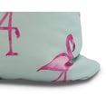 thumbnail image 2 of Simply Daisy, 20" x 20" Flamingo Fanfare Martini, Animal Print Outdoor Pillow, Aqua, 2 of 2