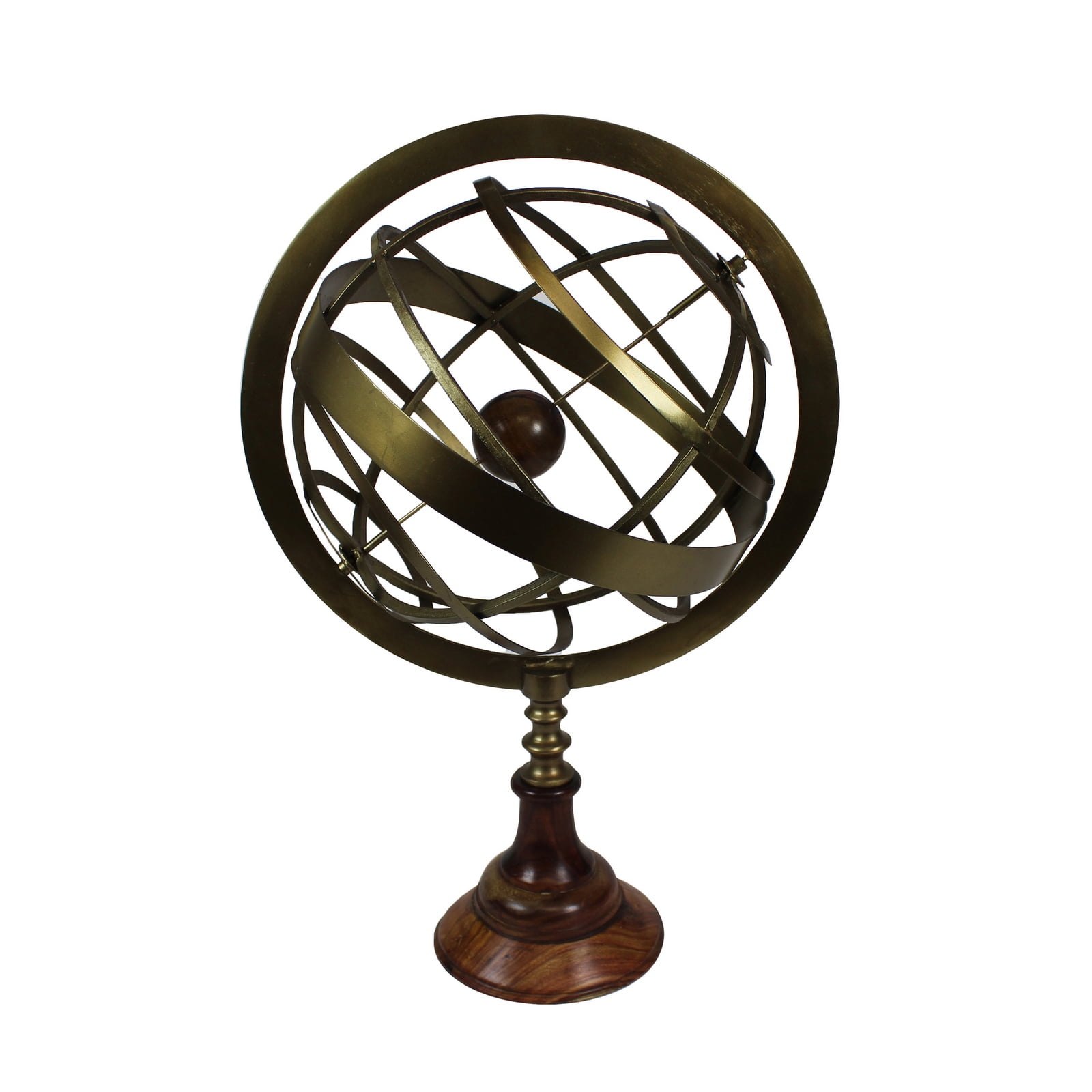 Urban Designs 20Inch Brass Tabletop Armillary Nautical Sphere Globe
