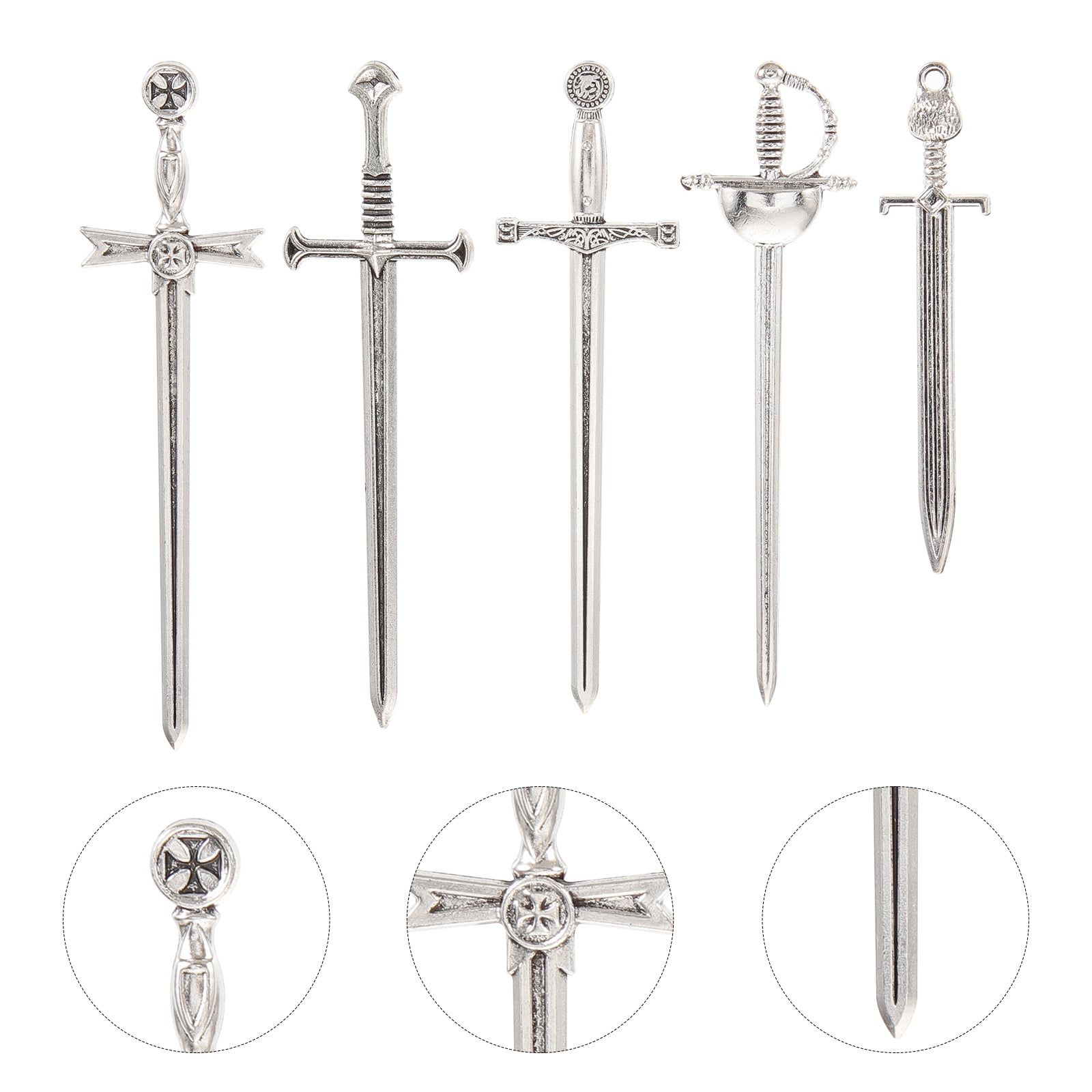 15pcs Alloy Sword Charms Sword Jewelry Making Charms Sword Jewelry Making  Pendants 