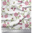 thumbnail image 1 of Soimoi Rayon Fabric Leaves & Floral Artistic Print Fabric by Yard 42 Inch Wide, 1 of 3