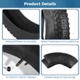thumbnail image 4 of Neumático y tubo Fat Bike Yeesport de 26 x 4 pulgadas, resistentes a pinchazos, 4 of 6