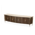thumbnail image 2 of Michael Amini Villa Cherie Wood & Marble Media Cabinet in Hazelnut Brown, 2 of 11