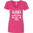 thumbnail image 3 of Inktastic Alaska Awesome Since 1959 Women's V-Neck T-Shirt, 3 of 5