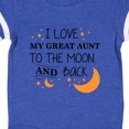 thumbnail image 3 of Inktastic I Love My Great Aunt to the Moon and Back Gift Baby Boy or Baby Girl Bodysuit, 3 of 4