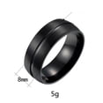 thumbnail image 3 of Unisex Stainless Steel Ring, Geometric Style in Black, Durable and Stylish Ring for Everyday Wear, 3 of 5