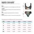 thumbnail image 2 of Kdxio Stained Glass Eagle USA Print Women's 2 Piece High Waisted Wrap Spaghetti Strap Summer Swimsuit Bikini Set-Large, 2 of 5