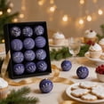 thumbnail image 5 of Eolstice Set of 12 Christmas Hanging Ornaments, 3.15 Inch Antique Ball Decoration, Boxed Vintage Holiday Tree Decor for Indoor Home Display, 5 of 5