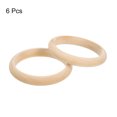 thumbnail image 3 of Unique Bargains Wooden Bangle Bracelet, 6 Pack 80mm - Log Retro Macrame Rings, Unfinished Smooth Wooden Rings for Crafts, 3 of 6