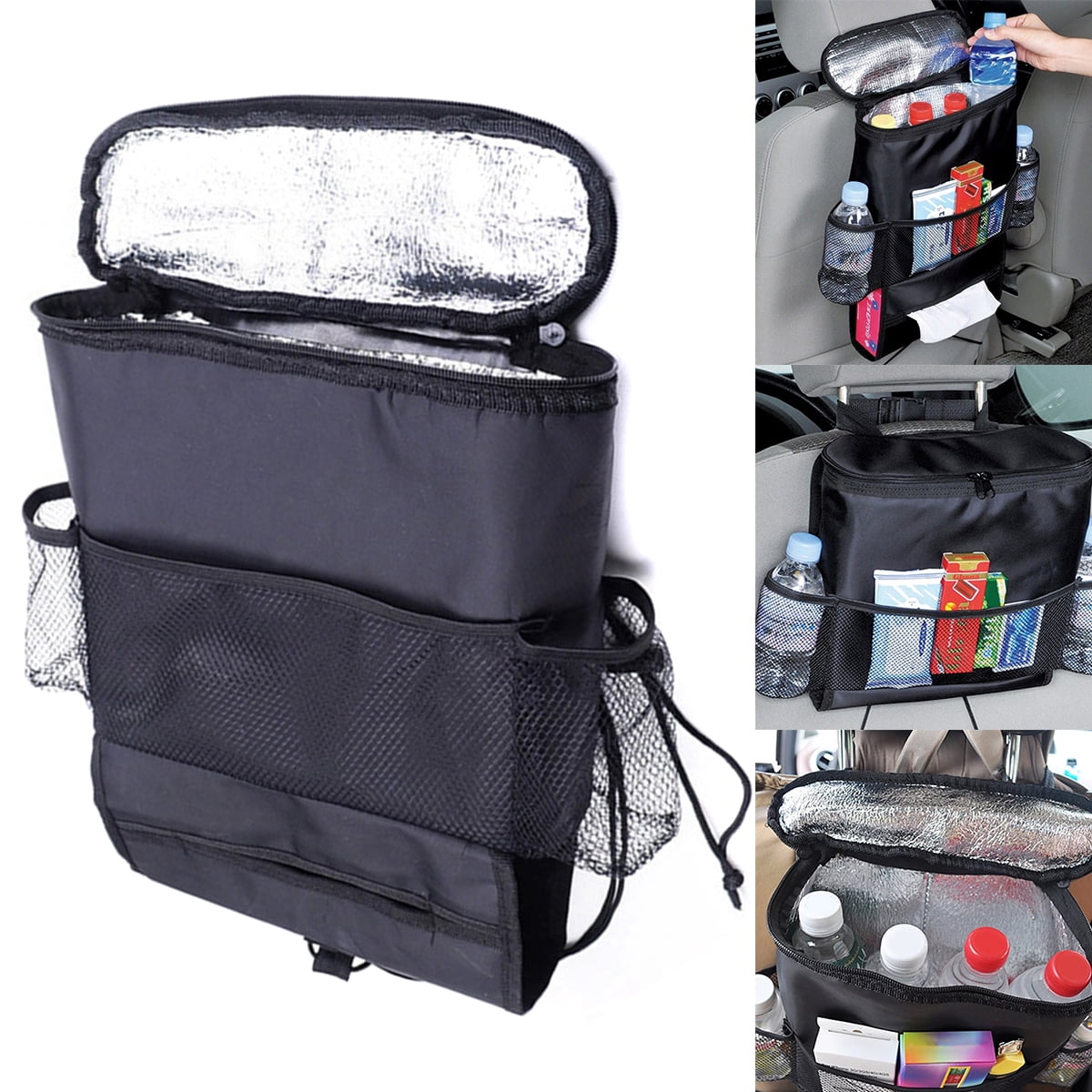 AUTO Accessories Car Seat Back Multi-Pocket Insulation Storage Bag Organizer  LW 