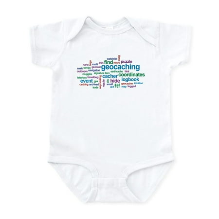 

CafePress - Geocaching Word Cloud Infant Bodysuit - Baby Light Bodysuit Size Newborn - 24 Months