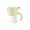 Beige, variant on Gumesh Glass Salt Container,Storage,Pepper,Table Salt, Sugar,Gourmet Salts,Spice,Chili Herbs,Glass Salt Container with Lid and Retractable Spoon
