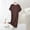 Coffee, variant on Modal Nightgowns for Womens, Short Sleeve Sleep Dress, Soft Comfy Summer Cooling Night Shirts Sleepwear