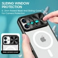 thumbnail image 3 of New Slide Camera Lens Protector Armor Case For iPhone 16 15 13 14 Plus 11 12 Pro Max For Magsafe Shockproof Bumpers Clear Cover Army Green For iPhone 11, 3 of 6